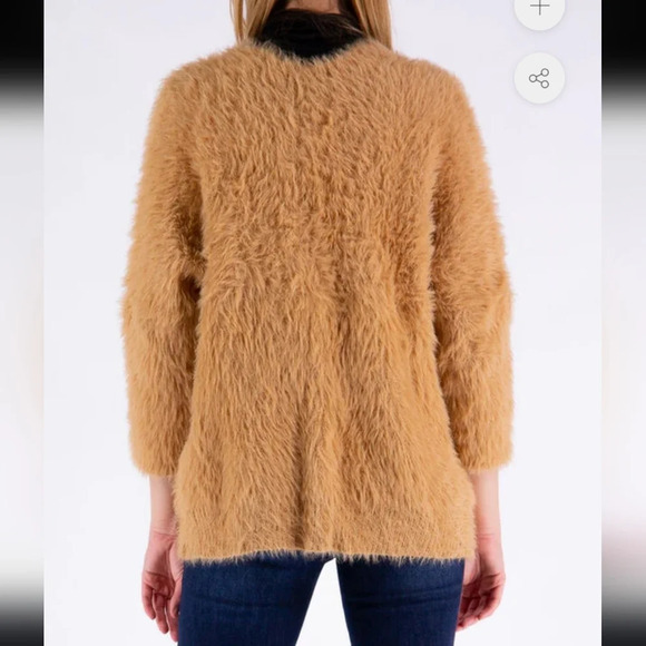 NWT Molly Bracken knit faux fur cardigan - Picture 2 of 7